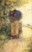 Camille Pissarro Back hay farmer oil painting artist